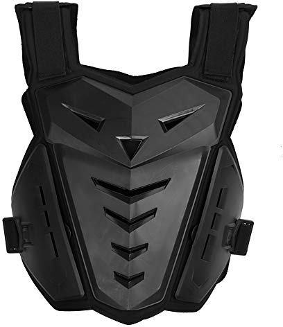 Wakects Chest Back Protector,Durable Motorcycle Protector Jacket,Professional Motocross Guard Armor Vest Guard Chest (black)
