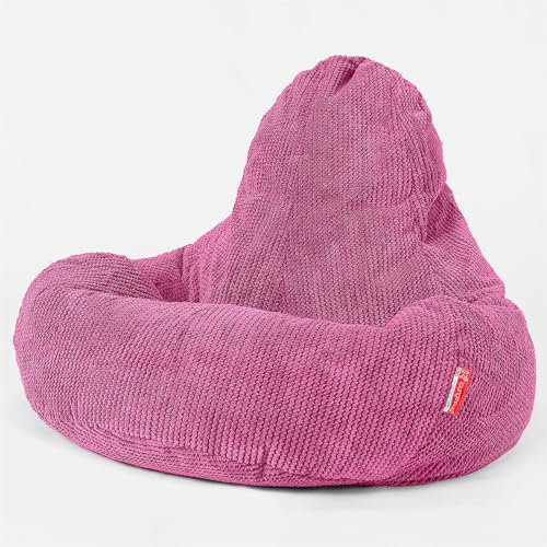 Lounge Pug - Gaming Sitzsack Sessel - Pom-Pom Pink - Ultra LUX - Sitzsack Sessel