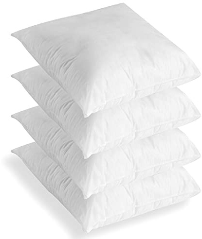 C Stores - 22” x 22” Cushion Inner Pads Square Insert Fillers- Pack of 4 (55 x 55 cm) Anti-Allergy