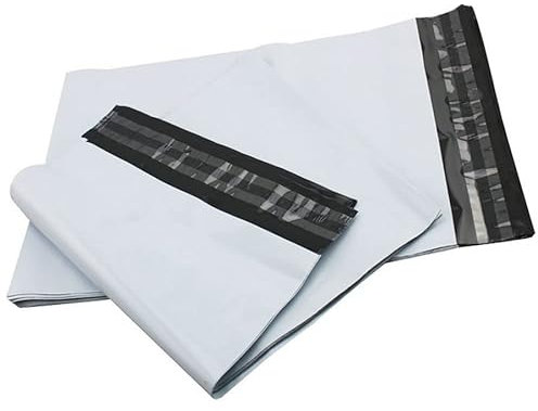 100 st kurirväska postpåsar självhäftande tätning plastpåse förpackning vit express kuvert förvaringsväskor (100 st 45 cm x 60 cm)