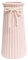 Pink Ceramic Ribbed Vases for Minimalist Modern Home Decor, Decorative Flowers Vase for Wedding Dinner Table Office Bedroom - 8 Inch / 20 CM