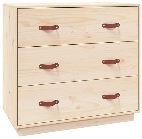 vidaXL Sideboard 80x40x75 cm Massivholz Kiefer