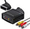 VIXLW Video Grabber Video Capture Card, Video to Digital Converter, VHS to Digital Converter Transfer TV Hi8 VHS to DVD, RCA to USB Video Converter with AV to Scart Adapter and RCA Cable