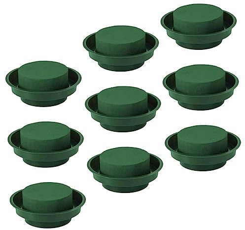 CIMAXIC 9piezas Bandejas Redondas De Barro Floral Para Arreglos y Decoraciones