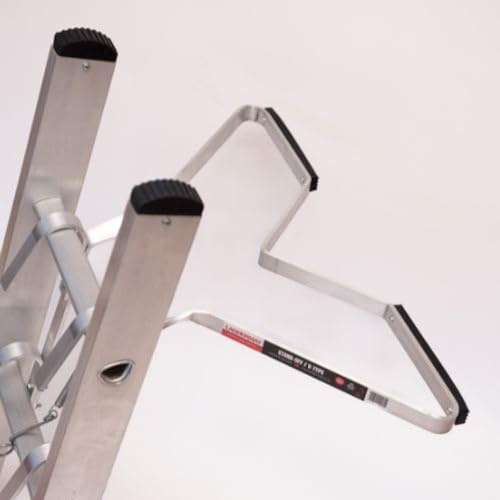 Laddermat Ladder V Shape Stand Off Universal Ladder Standoff Ladder Accessory Aluminum Stabiliser Rubber Bumper Helps Stop Your Ladders Slipping Sideways | Ladder Stay (Standard V-Type)