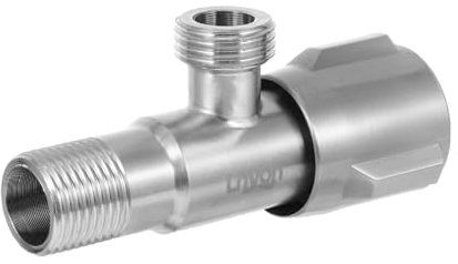 Hoement Valvola di Arresto Acqua Valvola Angolare in Acciaio Inox 1 Pezzo per Bagno Doccia Wc Acqua Calda e Fredda Facile da Installare Anti-Perdita Durevole