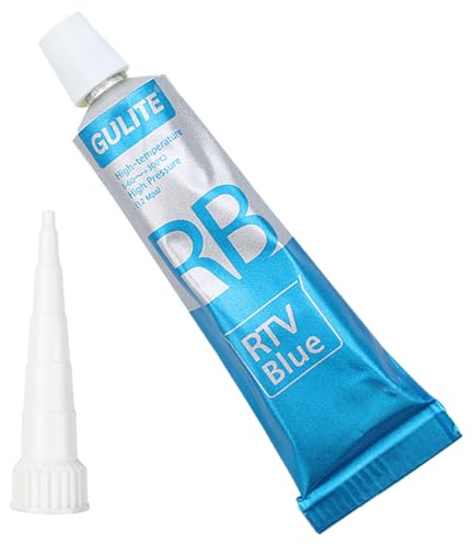 85g Pâte à Joint Haute Température, Mastic en Silicone pour Moteur et Carburateur - Étanchéité du Service et Joint Carter Huile - Plage de Température -60 °C à 300 °C - Bleu