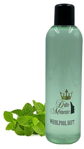 Dufte Momente | Whirlpool Duft Minze 260ml | Badezusatz | mit naturreinen und natürlichen ätherischen Ölen | kein Schaum | vegan und ohne Tierversuche