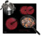 COVERCOOK Ceramic Hob, Built-in 4 Zone Electric Hob 60cm, Ceramic Cooktop, 6700W, Dual Oval Zone, Triple Dual Ring Function, Timer, Safety Lock, No Plug, Black
