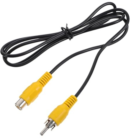 QUMIIRITY Câble Audio Rallonge Rca Mâle-femelle 1 Mètre Pour Équipement Audio D'extension Polyvalent Compatible Système Hifi Noir Adapté Usage Voiture Et Home Cinéma