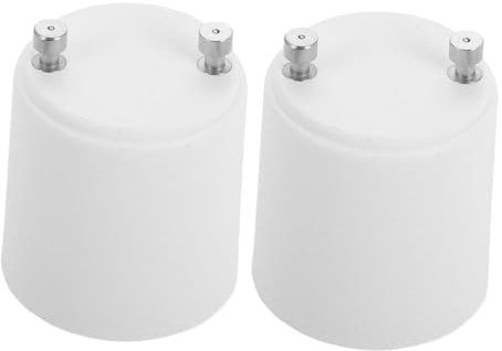 Gadpiparty 2St Lichtstecker Adapter Lampenadapter Lampenfassung Adapter Glühbirnenadapter Glühbirnen-Fassungskonverter handelsüblicher Lichtsockeladapter Adapter für Lichtsteckdosen pbt Weiß