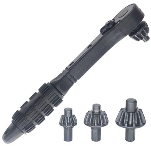 Drill Chuck Key 2 in 1 Drill Press Chuck Key Wrench Plastic Dual Use Ratchet Spanner with 10/13/16mm Head for Electric Drills Spanners