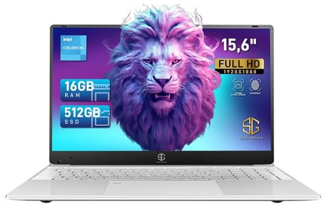 SG, Pc Portatile Notebook, Processore N5095 4 Core 2.9Ghz, 16GB RAM, 512GB SSD, 15.6 FHD Windows 11 Pro, Tastiera Retroilluminata, Fingerprint
