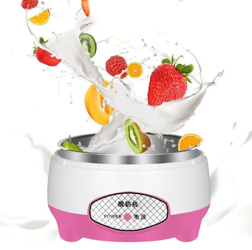 Yogurtiera 1,2 L, Macchina Yogurt, Yogurtiera Elettrica Automatica, Controllo Costante Della Temperatura, Contenitore Interno In Acciaio Inossidabile, Per Preparare Yogurt Fatti In Casa