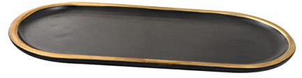 Ipetboom Plateau En Céramique Noir Pour Bijoux Et Desserts, Petit Format, Design Nordique, Plaque D’affichage Multifonction, Assiette Pour Sushis, Présentation Élégante Et Solide