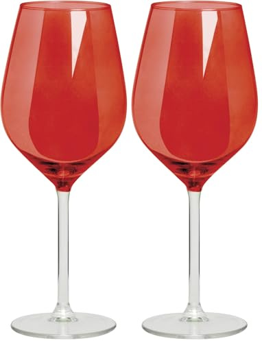Excelsa Scratch Calice Color Wine cl 50, Rosso, 1 unità (Confezione da 2)