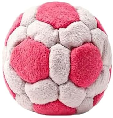 Dragonfly Footbag 32-Panel Tyg Sandfylld Hacky Sack, Fotbollsstil Mini Kick Bag for vuxna, Bärbar Koordinationsträning Jongleringssäck for utomhuslek & stressavlastning(Pink)