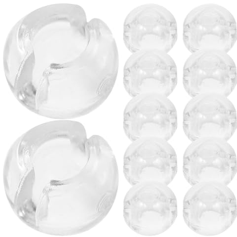 Toyvian de Topes de Cadena de Cuentas y Material Pom 12 Piezas Clips para Fijar Cadena Vertical en Ventanas para Persianas Apariencia Invisible