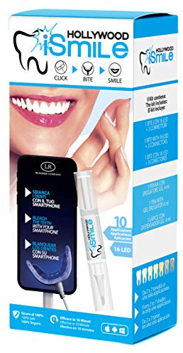 HOLLYWOOD ISMILE KIT sbiancante denti USB a 16 led con penna Gel sbiancante da 4 ml - Wonder Company