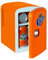 Coca-Cola Fanta Mini Fridge For Bedrooms 4L Small 6 Can Table Top Quiet Mini Fridges For Skincare Office Food Drinks Kids Home Car & Travel 12V Portable Cooler Warmer Refrigerator Orange