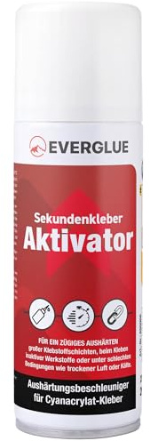 Aktivator Spray Aushärtungsbeschleuniger für Sekundenkleber 200ml Aerosol Sprühdose ist geeignet für alle Schnellkleber auf Basis von Cyanacrylat, sorgt für blitzschnelles Aushärten