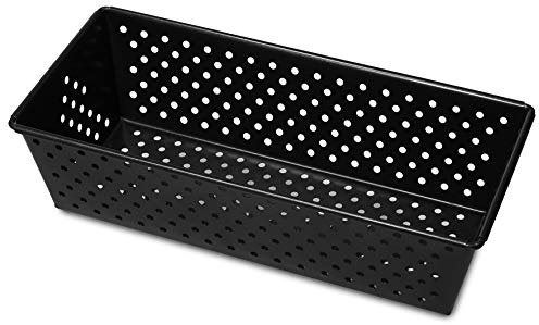 Guardini Gardenia, Stampo Forato per Pane 25x11cm, Acciaio con rivestimento antiaderente, Colore nero