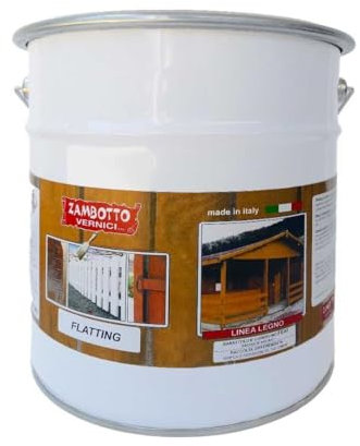 ZAMBOTTO VERNICI Flatting Cerato Trasparente a Solvente Satinato o Lucido per legno interno ed esterno da 1 Litro (Lucido 70 gloss)