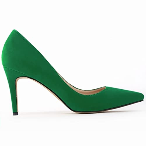 QIANKUN Décolleté Sexy con Tacco Alto da Donna Décolleté alla Moda con Punta Décolleté da Donna Eleganti Nero Rosso Décolleté da Lavoro Décolleté da Matrimonio Décolleté con Tacco Alto Taglia