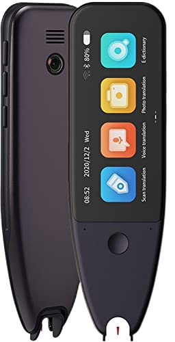 Scan Reader Pen, Smart Voice Translator Pen, Reading Pen for Dyslexia,112 Languages Translator Device, OCR Digital Reader Pen Supports Speech & Scan to Text Translation, for Meetings Travel Learning