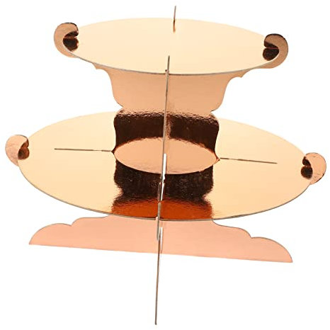 ORFOFE 2pezzi Porta Torta Strati in Materiale Alimentare Espositore Per Cupcake e Dessert Per Feste Di Compleanno e Matrimoni