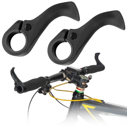 Fiorky Mountain Bike Handlebar Ends Ergonomic Design Inner Handle Bar Grips 22.2mm Bicycle Inner Handlebar Grips Ultralight Cycling Accessories