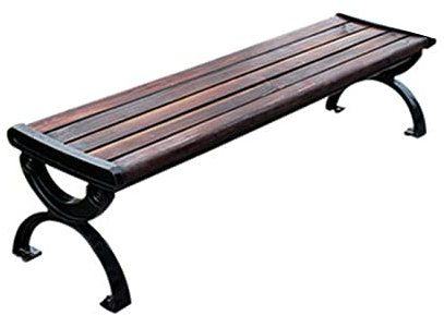 SORVA Parkbank, Terrassen-Gartenbank für draußen, natürliches Kiefernholz, Sonnen- und regenbeständig, Sitzgelegenheiten für 1 bis 3 Personen, Garten/Balkon/Straße im Freien (Farbe: Ohne Rückenleh