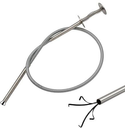 Tuxxjzm Pince de préhension flexible – Outil de ramassage magnétique à vis – Pince de préhension pour plus de précision, récupération d'aimant avec portée étendue, design à quatre griffes,