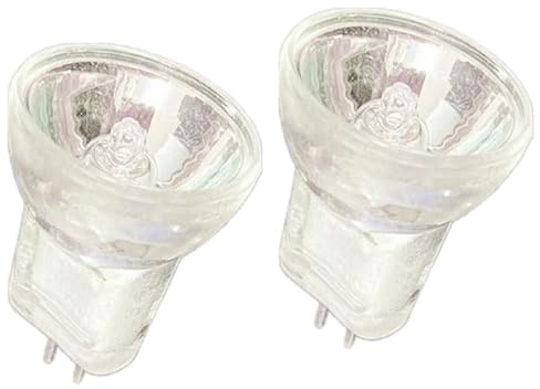 GWAYUANY 2 Pack 5 Watt 6 Volt MR8 Low Voltage Bulb GU4 bi-pin Base MR8 6V 5W Halogen lamp Light Bulb