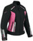 Motorradjacke Damen Textil Schwarz-Weiß/Schwarz-Pink - Wasserdichte Touringjacke mit Protektoren und Thermofutter Damen Motorradjacke (DE/NL/SE/PL, Alphanumerisch, XL, Regular, Regular, PINK)