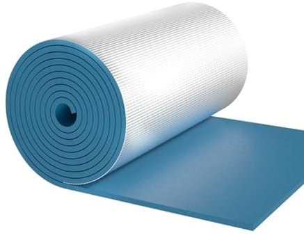 Tapis d'isolant Phonique pour Voiture Isolation Thermique Capot Moteur, Mousse Anti Bruit Auto-adhésifs pour Capot de Voiture, Porte et Coffre de Toit de Moteur(Bleu,100 x 100cm TK 10mm)