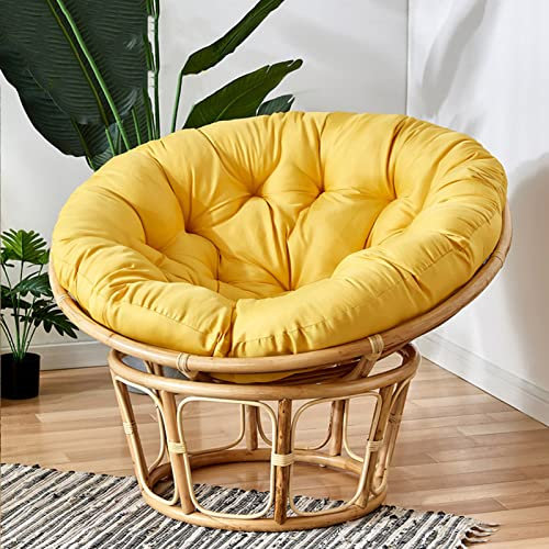 Papasansessel Kissen Sitzauflage, Rundes Dicke Stuhlkissen Bequem & Weich Sitzkissen Hängesessel für Indoor Outdoor Garten Stuhlauflage
