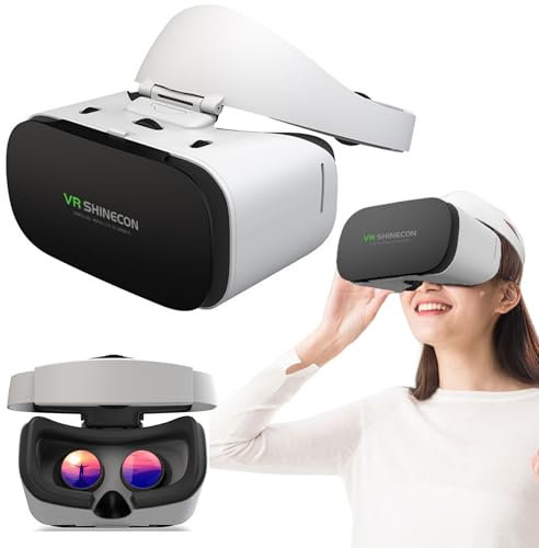 Auriculares de realidad virtual con auriculares, gafas 3D VR para iPhone 16, 15, 14, 13 Pro Max, para Samsung S25, S24, S23, S22 (para auriculares tipo C)