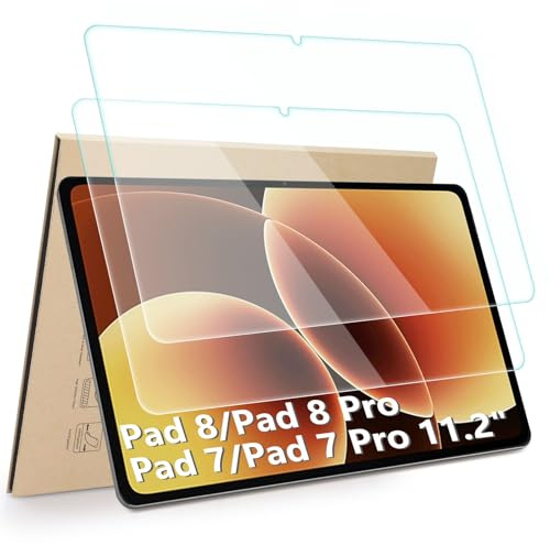 Hianjoo 2-Stück Schutzfolie Kompatibel für Xiaomi Pad 8 / Pad 8 Pro/Xiaomi Pad 7 / Pad 7 Pro 11,2 Zoll Displayschutz, Anti-Kratzer, Bläschenfrei, 9H Härte