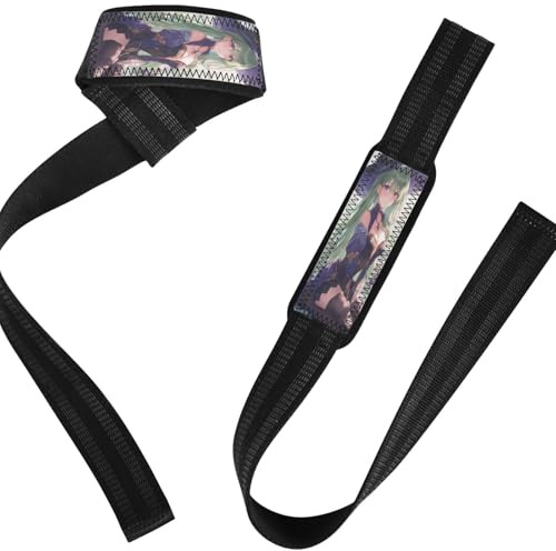 Witch Hat Anime Girl Wrist Wraps Power Workouts Gym Workout Straps for Weightlifting, Bodybuilding, Powerlifting, Strength Training
