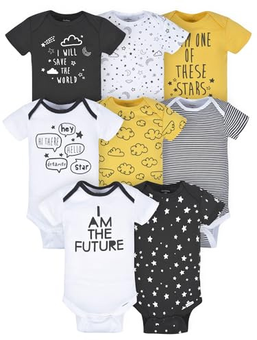 Gerber 8-Pack Baby Boys Star Onesies® Bodysuits