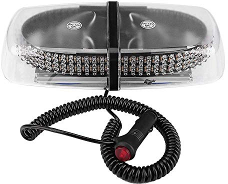 Linterna de advertencia de techo de coche, luz estroboscópica azul de 240 LED, linterna de advertencia de emergencia de techo de coche, 7 modos para coche de policía de rescate