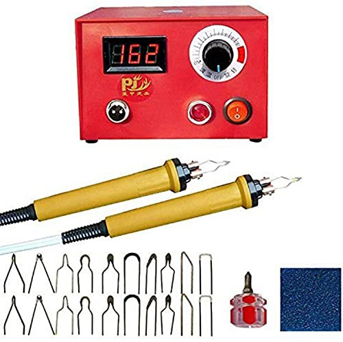 Brandmalerei-Maschinen-Set, 220 V, 50 W, verstellbare Temperatur, für Holz- und Lederverbrennung (Einzelsteckdose)