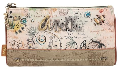 Anekke Damen Weiche Geldbörse 36729-907 Mehrfarbig 18x10x2 Reisezubehör-Brieftasche, bunt