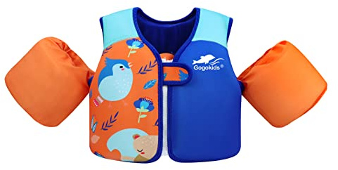 Gogokids Puddle Float Jumper 33-66 Pounds, Toddler Swim Vest Kids 2-6 Years