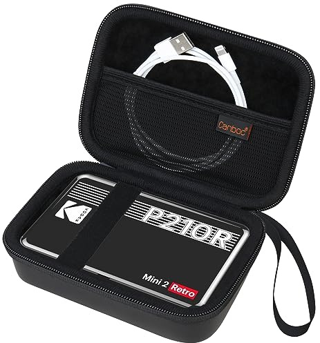Canboc Custodia per Mini 2 Retro 4PASS Stampante Fotografica Portatile/Mini Shot 2 Retro 4PASS 2-in-1 Macchina fotografica digitale istantanea, Nero