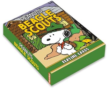 AQUARIUS Carte da gioco Snoopy Beagle Scouts - Mazzo di carte a tema Snoopy Beagle Scouts per i tuoi giochi di carte preferiti - Merchandise e oggetti da collezione con licenza ufficiale Peanuts