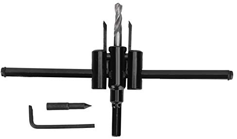 Garosa Bohrersäge, rundes Schneiden, Lochsägen 3–50 mm, verstellbares Kreislochschneider-Set, Lochöffner aus legiertem Stahl zum Schneiden von Holz, Kunststoffplatten, Sägeblatt (30–200 mm)