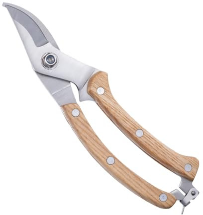 MiKoyi Sécateur de Jardin, Sécateurs à Main Professionnels, Fabriqué en Lame en Acier Inoxydable 3Cr13 Antirouille (Lame de 45mm), Poignées Ergonomiques, Tranchant et Durable, Petite Taille