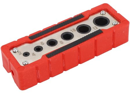 Guida per Trapano per la Lavorazione del Legno, Localizzatore di Maschere per Tasselli per la Lavorazione del Legno in Acciaio Ad Alta velocità Localizzatore di Fori 2 a 12 Mm